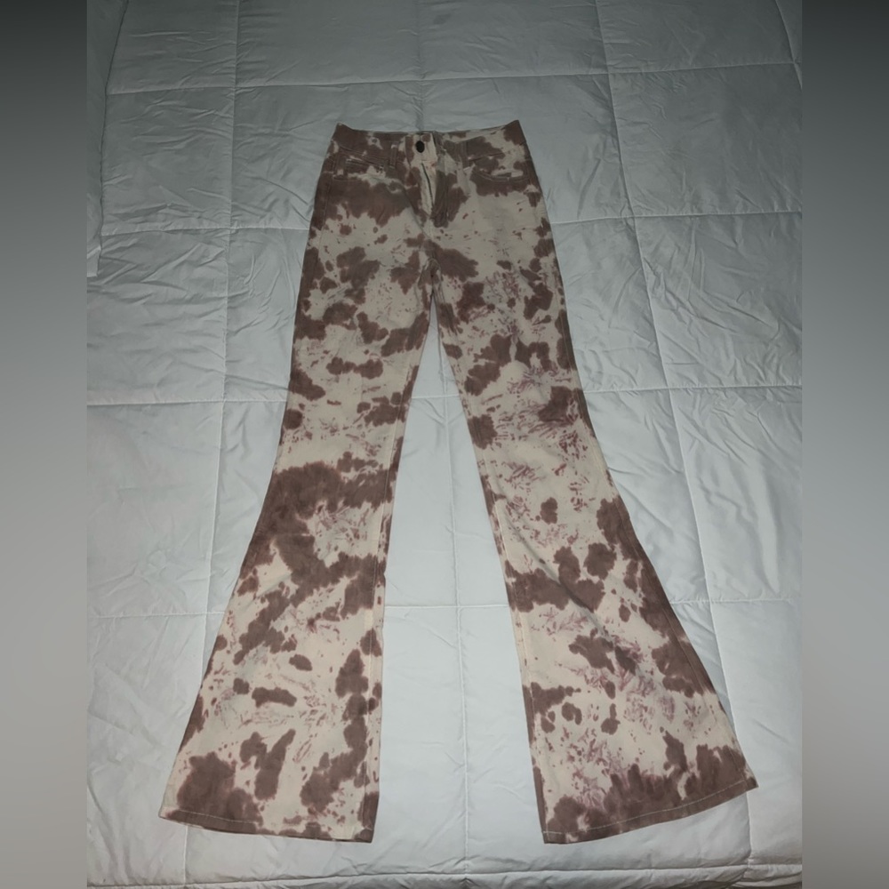 Forever 21 patterned bell bottoms in size small.
